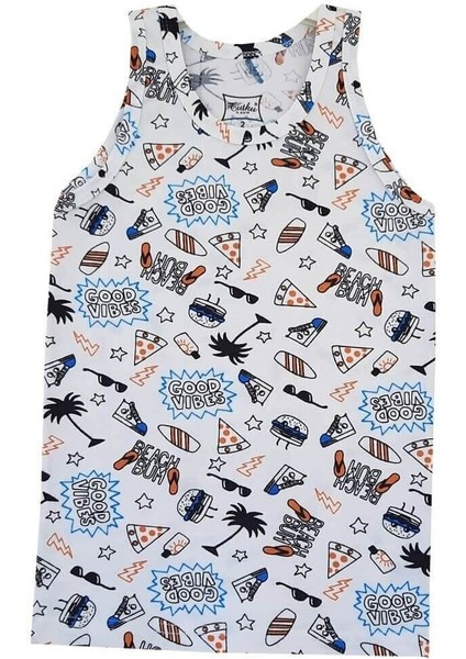 3'lü Paket Elastan Emprime Desenli Erkek Çocuk Atlet indirimleri