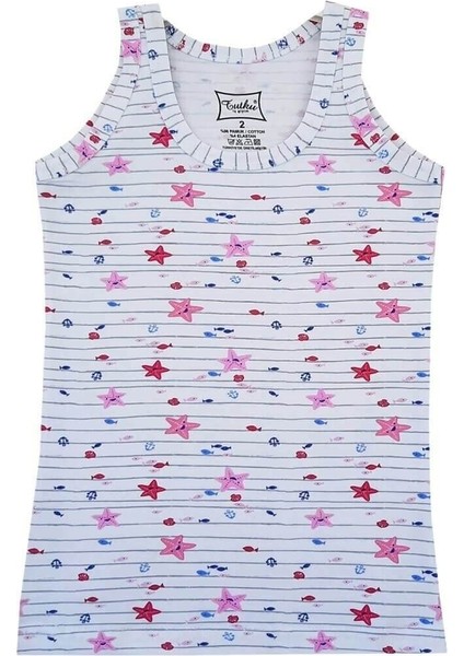 3'lü Paket Elastan Emprime Desenli Geniş Askı Kız Çocuk Atlet fiyatları