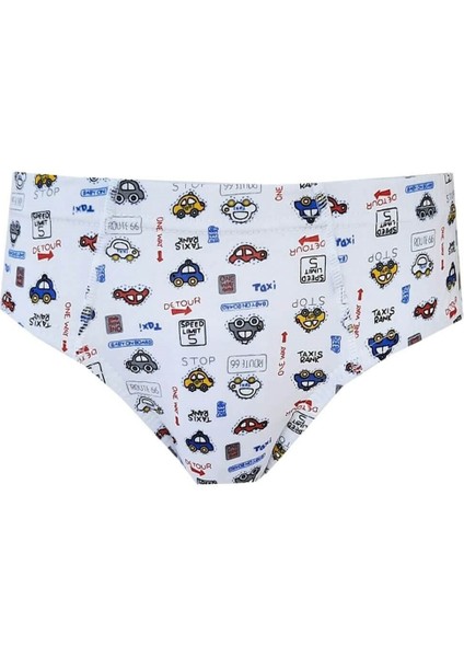 3'lü Paket Desenli Elastan Emprime Erkek Çocuk Slip fiyatları