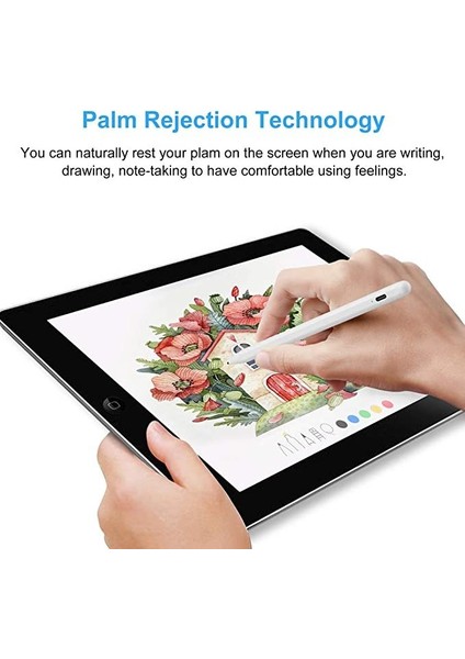 Ipad Mini 6.nesil Uyumlu Avuç Içi Reddetmeli Dokunmatik Özel Yazı Çizim Kalemi fiyatları