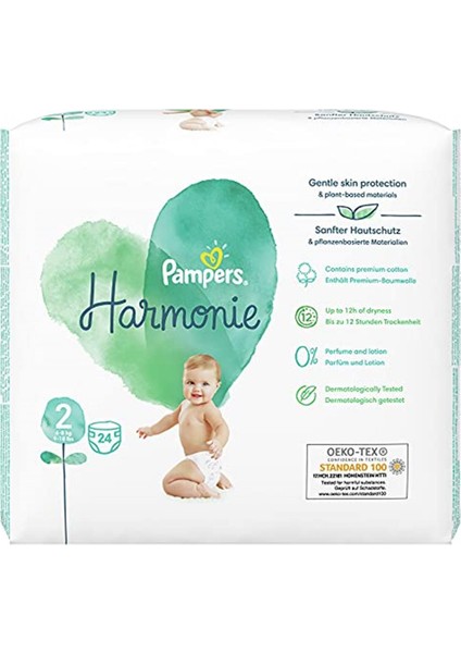 Pampers Harmonie Bebek Bezi 2 Beden 24’lü