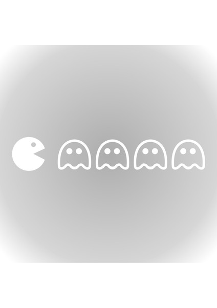 Pacman Oto Cam Sticker Araba Sticker