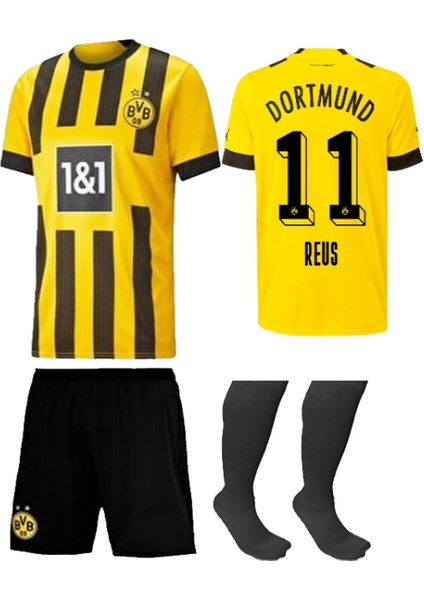 Yeni Sezon Çocuk Dortmund Reus Forması + Şort+ Çorap 3Lü Set