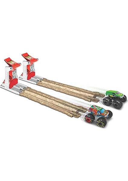 Hot Wheels Monster Trucks Çifte Çarpışma 3'ü 1 Arada Oyun Seti, 4-8 Yaş Için GYC80 modelleri