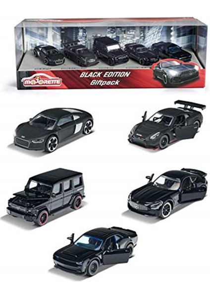 Majorette 212053174 Black Edition 5'li Giftpack, Çok Renkli