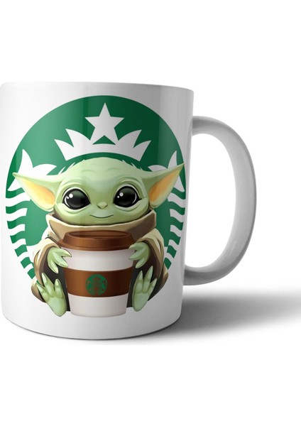 Baby Yoda Grogu Starbucks - Mandalorian Sihirli Kupa Bardak