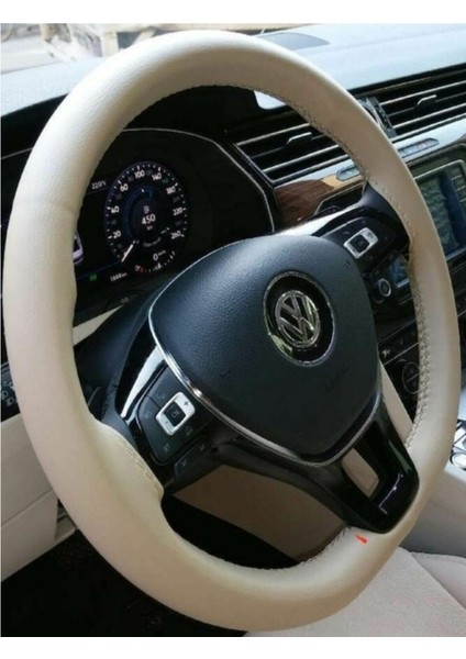 Dikmeli Direksiyon Kılıfı Soft Esnek Kokusuz Standart Bej Renk fiyatları