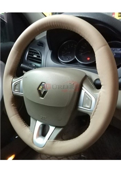 Dikmeli Direksiyon Kılıfı Soft Esnek Kokusuz Standart Bej Renk modelleri