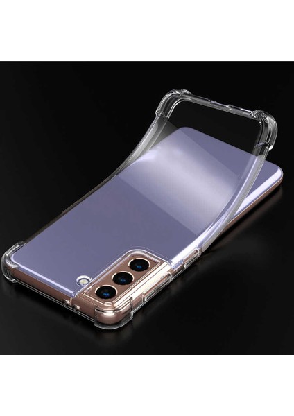 Samsung Galaxy S21 Kılıf Ultra Korumalı Şeffaf Anti Shock Kılıf + Nano Ekran Koruyucu