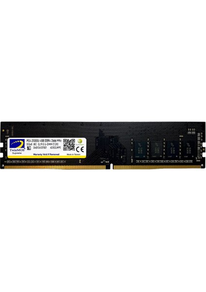 Twınmos 4gb 2666MHZ Ddr4 MDD44GB2666D Pc Ram