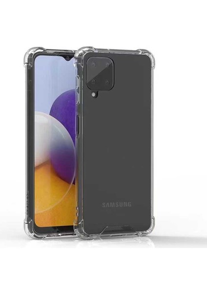 Samsung Galaxy M22 Kılıf Ultra Korumalı Şeffaf Anti Shock Kılıf + Tam Kaplayan 5d Ekran Koruyucu