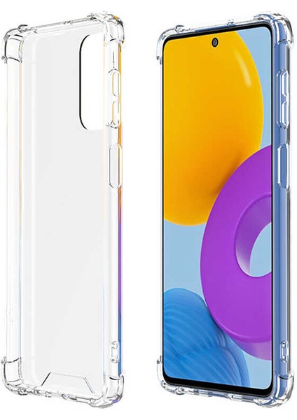 Samsung Galaxy M52 Kılıf Ultra Korumalı Şeffaf Anti Shock Kılıf + Nano Ekran Koruyucu