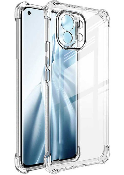 Xiaomi Mi 11 Lite Kılıf Ultra Kamera Korumalı Şeffaf Anti Shock Kılıf + Nano Ekran Koruyucu