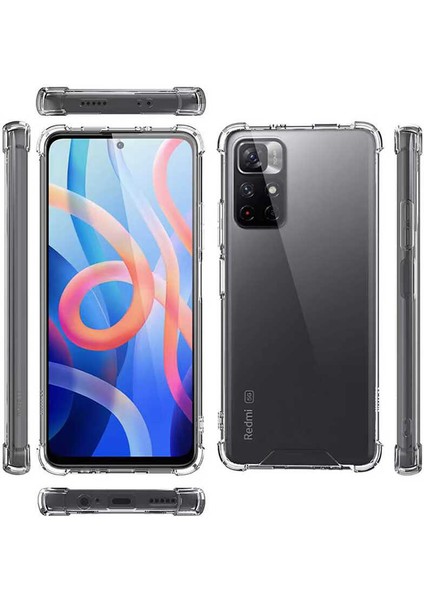 Xiaomi Poco M4 Pro 5g Kılıf Ultra Korumalı Şeffaf Anti Shock Kılıf + Nano Ekran Koruyucu