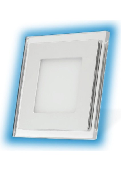 - 15W 3000K 1275LM Sıva Altı Camlı LED Panel (Kare) -Sarı Işık + Kademeli Mavi Işık