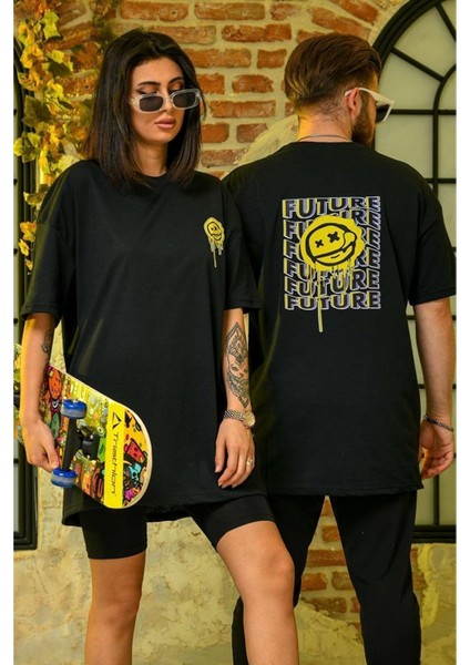 Sevgili Kombini Çift Tişört Siyah