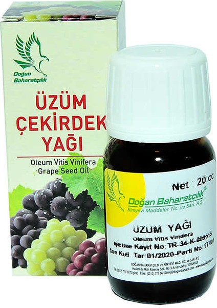 Üzüm Çekirdeği Yağı 20 cc fiyatları