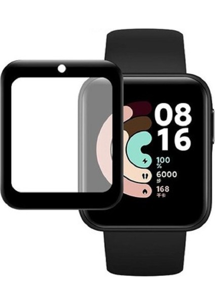 Xıaomı Red Mı Watch Pet Tam Kaplayan Saat Ekran Koruyucu Sensör Delikli