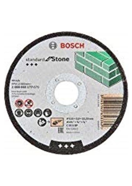 Bosch Kesme Diski, Düz, Standart, Taş Için C 30 S Bf 22,23 mm 3,0 Mm, Gri, 2608603177 fiyatları