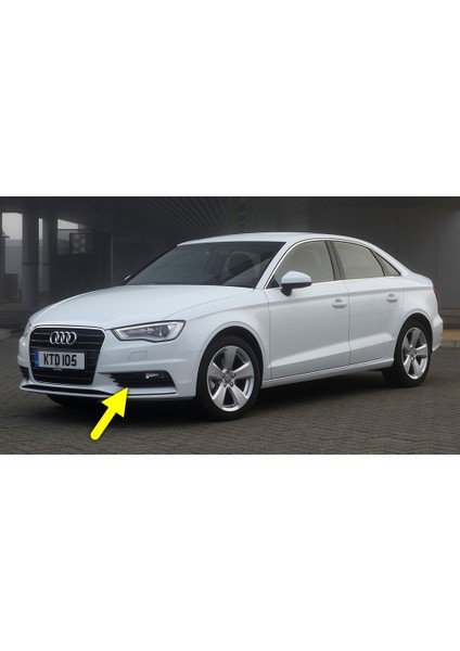 Audi A3 Sedan 2013-2016 Ön Tampon Sol Sis Farı Çerçevesi Izgarası Kromlu 8V5807681A