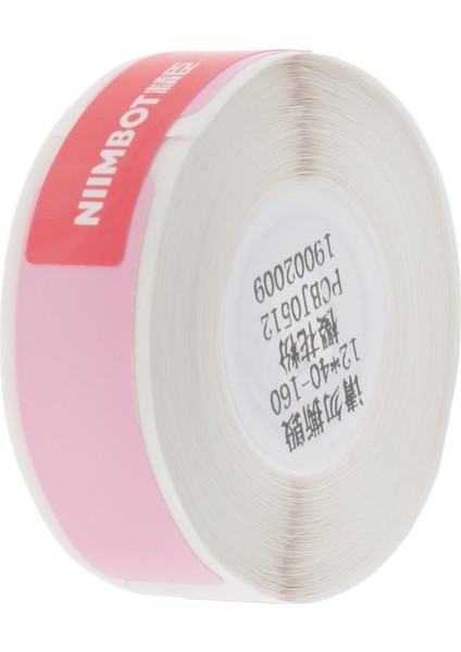 Termal Etiket Yazıcı Yırtılmaya Dayanıklı Saf Renk Etiketi Sticker - Pembe 12 x 40 mm (Yurt Dışından)