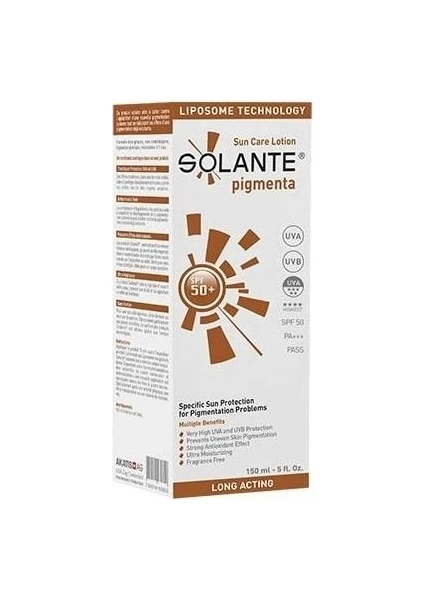 Pigmenta 50 Spf+Güneş Losyonu 150 ml