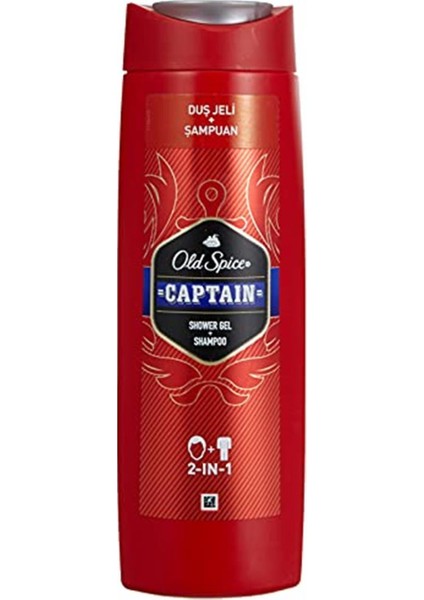400 Ml Duş Jeli + 2x150 Ml Sprey Deo Captain