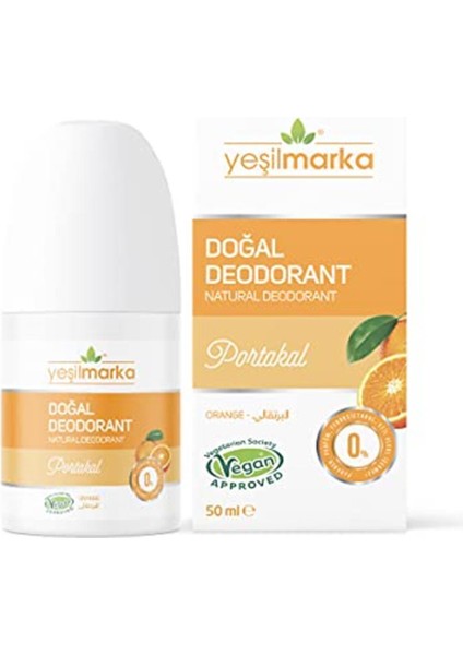 Doğal Deodorant- Portakal- Organik Içerikli- Vegan- Cruelty Free- Helal- Hipoalerjenik-