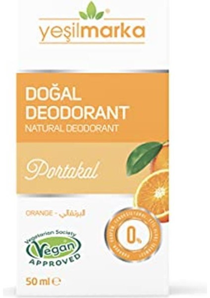 Doğal Deodorant- Portakal- Organik Içerikli- Vegan- Cruelty Free- Helal- Hipoalerjenik- modelleri