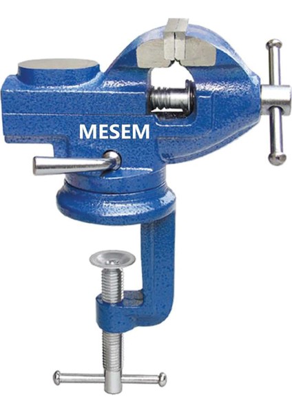 Meşem Dönerli Tezgah ve Masa Mengene Mini 60 mm