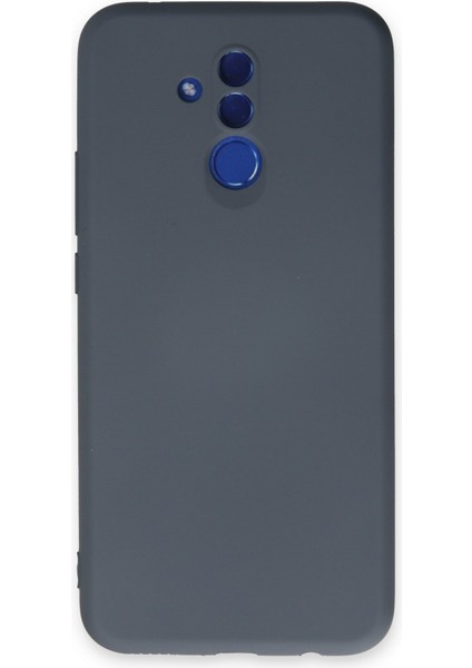 Huawei Mate 20 Lite Kılıf Nano Içi Kadife Silikon - Gri