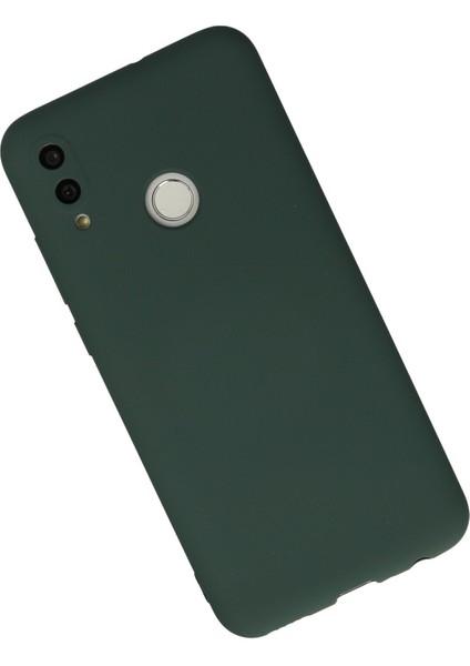 Huawei P Smart 2019 Kılıf Nano Içi Kadife Silikon - Koyu Yeşil
