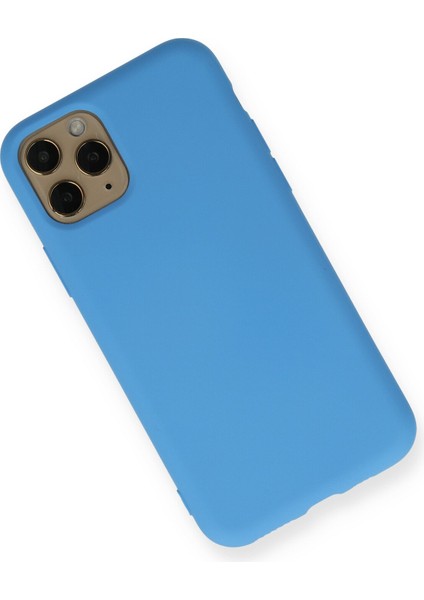 Apple iPhone 11 Pro Kılıf Nano Içi Kadife Silikon - Mavi fiyatları