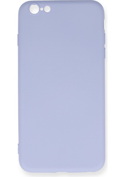Apple iPhone 6 Plus Kılıf Nano Içi Kadife Silikon - Lila