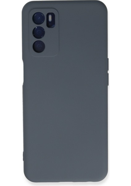 Oppo A16 Kılıf Nano Içi Kadife Silikon - Gri