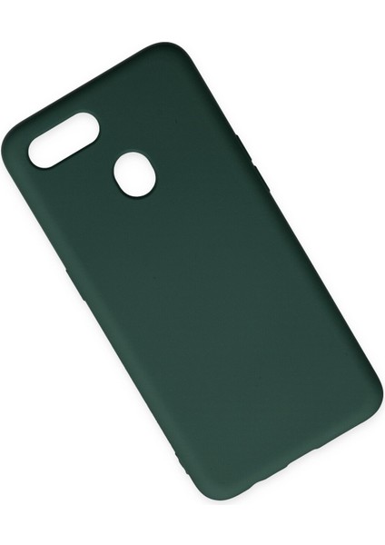 Oppo A12 Kılıf Nano Içi Kadife Silikon - Koyu Yeşil fiyatları