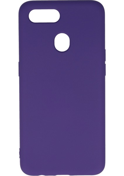 Oppo A12 Kılıf Nano Içi Kadife Silikon - Mor