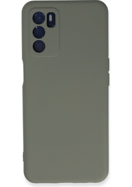 Oppo A16 Kılıf Nano Içi Kadife Silikon - Açık Gri