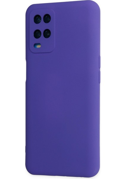 Oppo A54 4g Kılıf Nano Içi Kadife Silikon - Mor modelleri