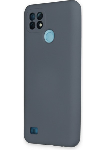 Realme C21 Kılıf Nano Içi Kadife Silikon - Gri fiyatları