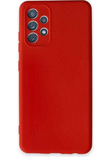 Samsung Galaxy A13 4g Kılıf Nano Içi Kadife Silikon - Kırmızı
