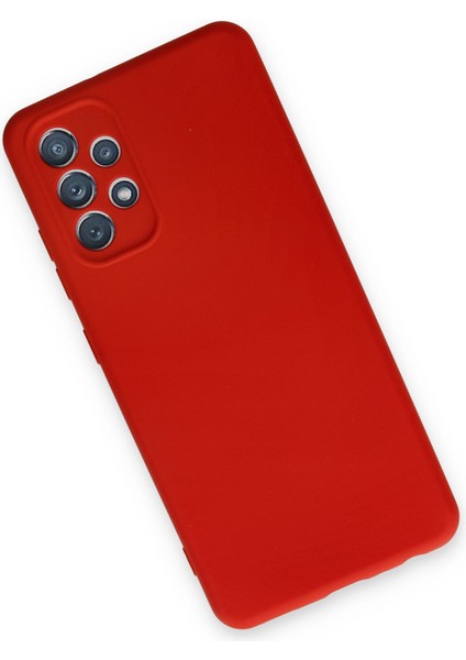 Samsung Galaxy A13 4g Kılıf Nano Içi Kadife Silikon - Kırmızı modelleri