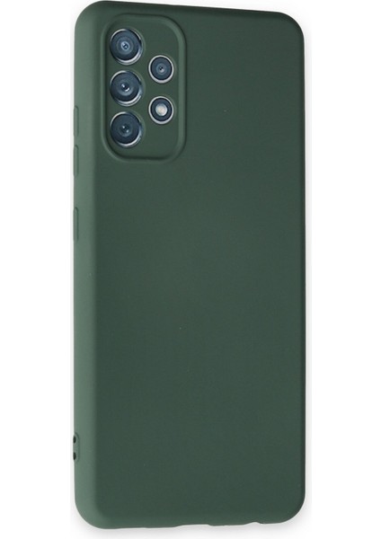 Samsung Galaxy A13 4g Kılıf Nano Içi Kadife Silikon - Koyu Yeşil fiyatları
