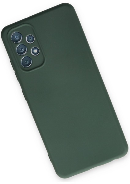 Samsung Galaxy A13 4g Kılıf Nano Içi Kadife Silikon - Koyu Yeşil modelleri