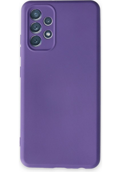 Samsung Galaxy A13 4g Kılıf Nano Içi Kadife Silikon - Mor