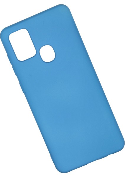 Samsung Galaxy A21S Kılıf Nano Içi Kadife Silikon - Mavi fiyatları