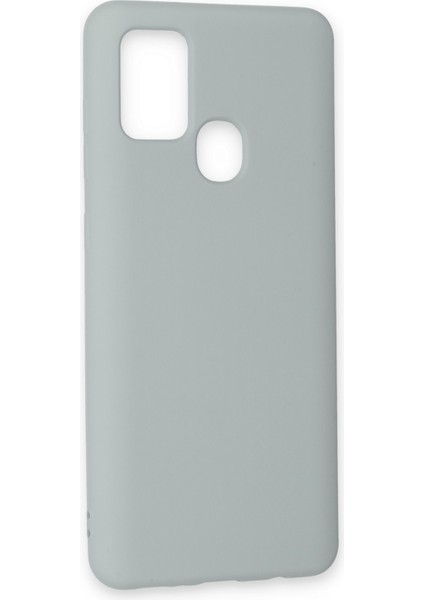 Samsung Galaxy A21S Kılıf Nano Içi Kadife Silikon - Buz Mavisi modelleri