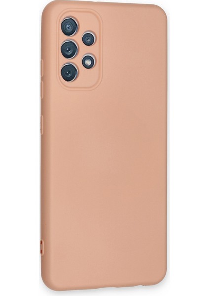 Samsung Galaxy A13 4g Kılıf Nano Içi Kadife Silikon - Pudra modelleri