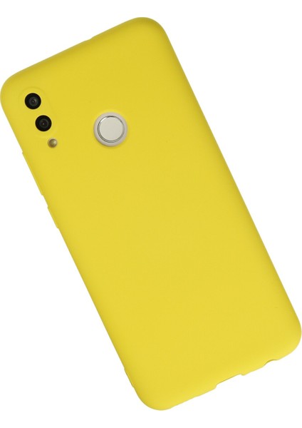 Huawei P Smart 2019 Kılıf Nano Içi Kadife Silikon - Sarı
