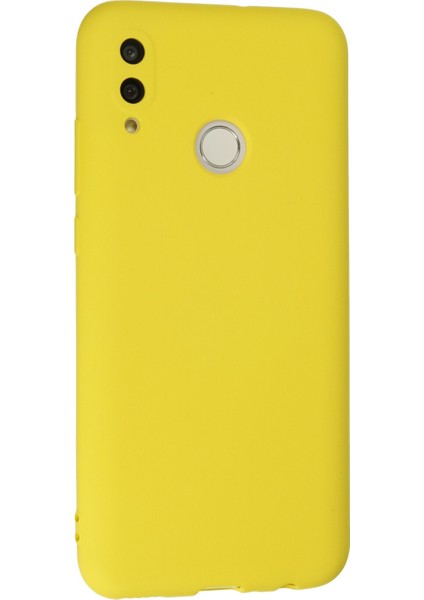 Huawei P Smart 2019 Kılıf Nano Içi Kadife Silikon - Sarı